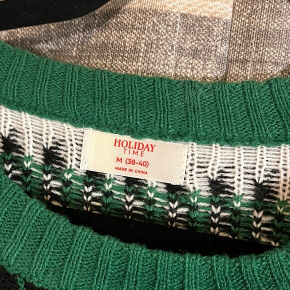 Holiday Time Santa Christmas Sweater‎ Size Medium - Picture 7 of 9